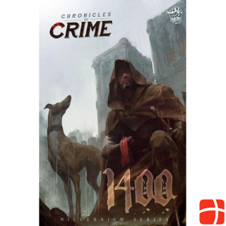 Corax Games 1025199 - Chronicles of Crime - Millennium 1400, board game for 1 - 4 players, ages 14+