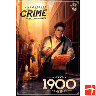 Corax Games 1025200 - Chronicles of Crime - Millennium 1900, board game for 1 - 4 players, ages 14+