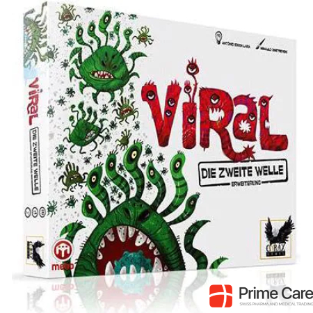 Corax Games 1026177 - Viral - Die 2. Welle, board game for 2 - 5 players, ages 12+ (DE extension)