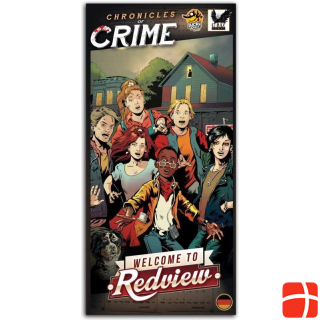 Corax Games 1021938 - Chronicles of Crime - Welcome to Redview, board game (DE extension)