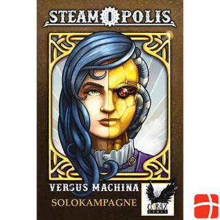 Corax Games 1025232 - Steamopolis - versus Machina, board game for 1 - 3 players (DE extension)