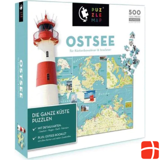 88017 - PuzzleMap: Ostsee - Puzzle, 500 Teile (DE-Ausgabe)