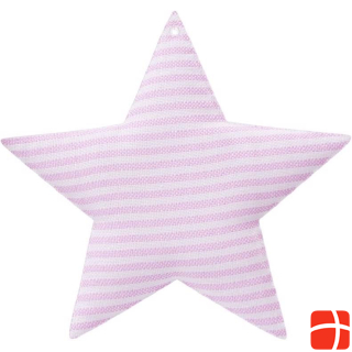 Hobby Fun Fabric figure star 2 pieces, dark pink/light pink