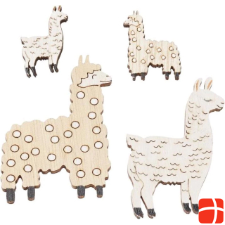 Hobby Fun Scatter decoration llama 4 pieces