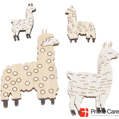 Hobby Fun Scatter decoration llama 4 pieces