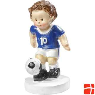 Hobby Fun Mini figure footballer blue / white, 5 cm