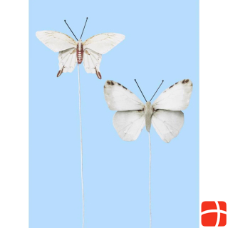 Hobby Fun Scatter decoration butterfly white, 2 pieces