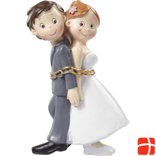 Hobby Fun Mini figure wedding couple in chains 8 cm