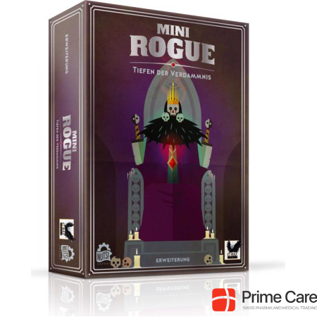 Corax Games 1025582 - Mini Rogue - Depths of Doom, card game for 1 - 2 players, expansion