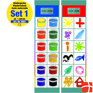 Oberschwäbische Magnetspiele 68501 - Set 1: Kindergarten ab 3 Jahren - Flocards, Figurenspiel, für 1 Spieler, ab 3 Jahren