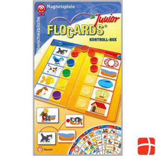 Oberschwäbische Magnetspiele 68101 - Flocards Junior: Magnetische Grundbox mit Einsteigerset, 1 Spieler, ab 2 Jahren