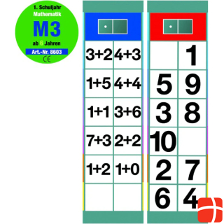 Oberschwäbische Magnetspiele 68603 - Set M 3: Mathematik, Zahlenraum ZR20 - Flocards, Figurenspiel, für 1 Spieler, ab 6 Jahren