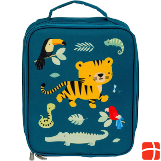 A Little Lovely Company Cooler bag Tiger CBJTGR10 Turquoise 240x290x90 mm