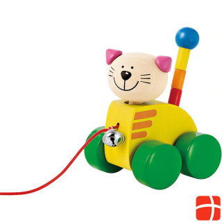 Selecta Spielzeug Pull-along cat Tinka