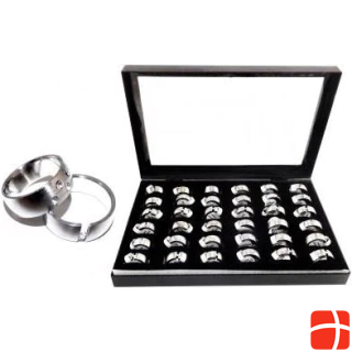 Andreani SF72404 stainless steel finger ring box