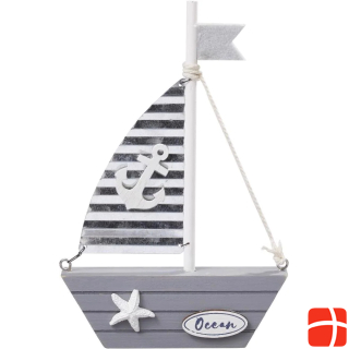 Hobby Fun Mini vehicle wooden sailboat 18.5 x 12 cm
