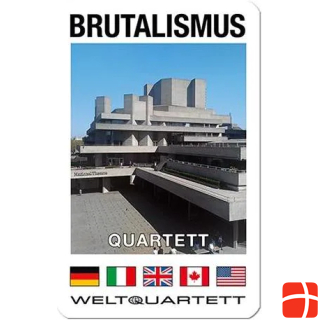 Weltquartett 1020 - BRUTALISM QUARTET - The most exciting concrete buildings of the 20th century (DE edition)