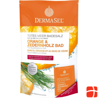 DermaSel Badesalz Orange & Zeder deutsch/französisch