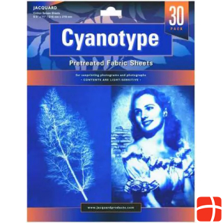 Jacquard Cyanotype Jacquard cotton sheet 21,5x29,5cm 30pcs pack