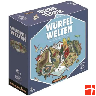 Feuerland FEU31004 - Würfelwelten, board game, for 1-6 players, ages 14+ (DE edition)
