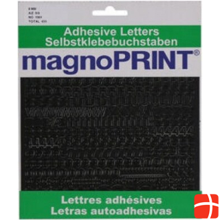 Magnoprint Buchstaben SK 8mm schwarz A-Z/0-9