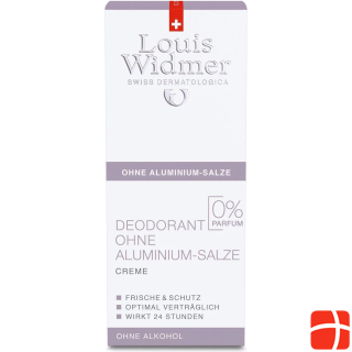 Louis Widmer Deodorant Cream Without Aluminum Salts Non Parfumé
