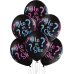 Belbal Balloon He or She Blue/Pink/Black, Ø 30 cm, 50 pieces