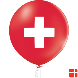 Воздушный шар Belbal Швейцария красный/белый, Ø 60 см, 2 шт.