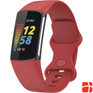 Cover-Discount Fitbit Charge 5 - silicone sports bracelet red
