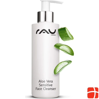 RAU Cosmetics Aloe Vera Sensitive Face Cleanser - Vegan Cleansing for Sensitive, Dry Skin