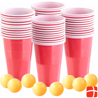 Infactory Set of 4 drinking game set beer pong