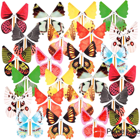 Magix Star Set of 2 Joke Fluttering Shock Butterfly, Set of 12 Each