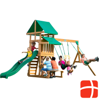 Backyard Discovery Belmont play tower with swings and slide