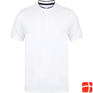 Front Row Stand up collar stretch polo shirt