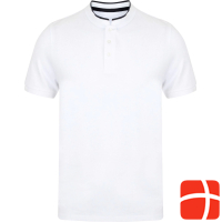 Front Row Stand up collar stretch polo shirt