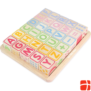 Le Toy Van Colored wooden cubes - ABC & more