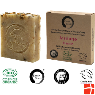 Natura Punto Palm oil free solid organic soap, min 72% cold pressed oils, jasmine with chamomile flowers.