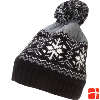 Rock Jock Knitted Hat With Norwegian Pattern And Pom Pom