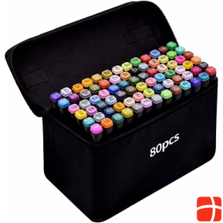 Tongfu Shop 80 Colored Markers Set
