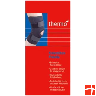 Deuser Sports thermo+ knee support with patella opening made of neoprene