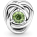 Pandora August Birthstone Spring Green Eternity Circle Charm