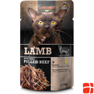 Leonardo Cat Food Lamb & Pulled Beef