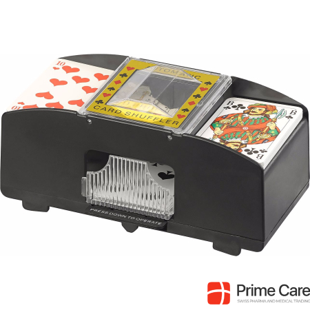 Grand Straight Royale Electric card shuffler machine for 2 decks á 54 cards, black
