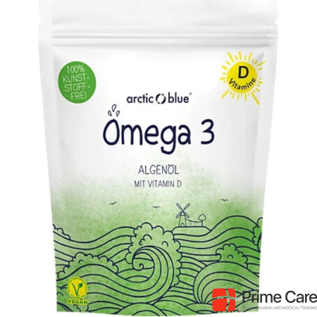 Arctic Blue Omega 3 Algae Oil with Vitamin D Capsules