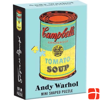 Abrams & Chronicle 59970 - Andy Warhol Mini Puzzle in the Shape of Campbell's Soup, 75 Pieces