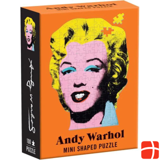 Abrams & Chronicle 59963 - Andy Warhol Mini Marilyn Shape Jigsaw Puzzle, 100 pieces
