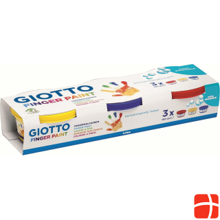 Giotto Finger painting color, 3 / Multicolor, 25.7 x 5 x 8.5 cm, 300