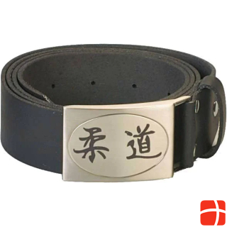 Ju-Sports Belt genuine leather with engraved Kanji Judo