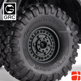 Grc 3D Pla 1.9 Metal Beadlock Wheels #Series VI (2) Black