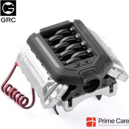 Grc 3D Pla Realistic Engine 7.4V Sense Cooling Fan Type A w/ 35-36 mm Motor Heat Sink For Traxxas TRX-4